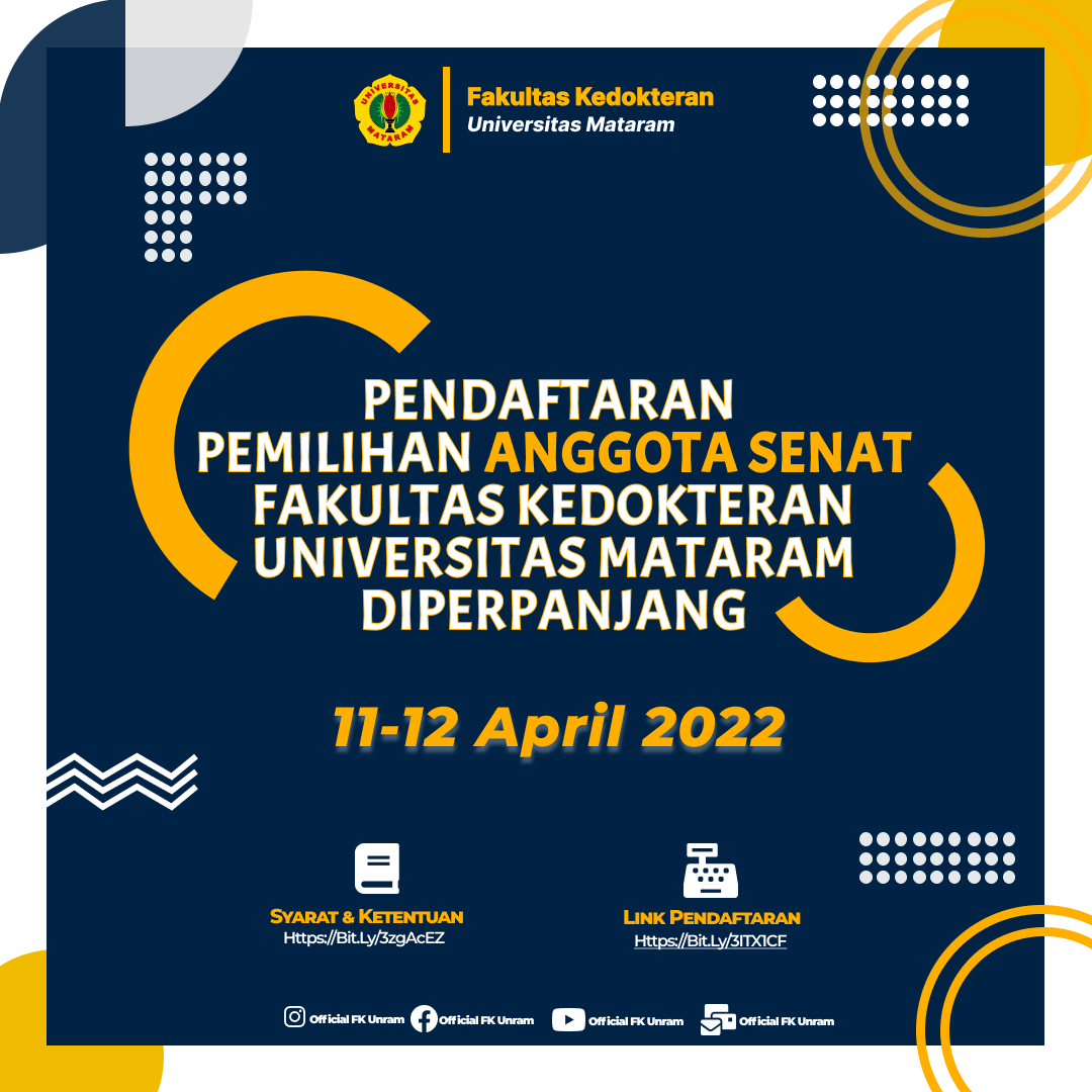 Pengumuman Pepanjangan waktu Pendaftaran Anggota Senat
