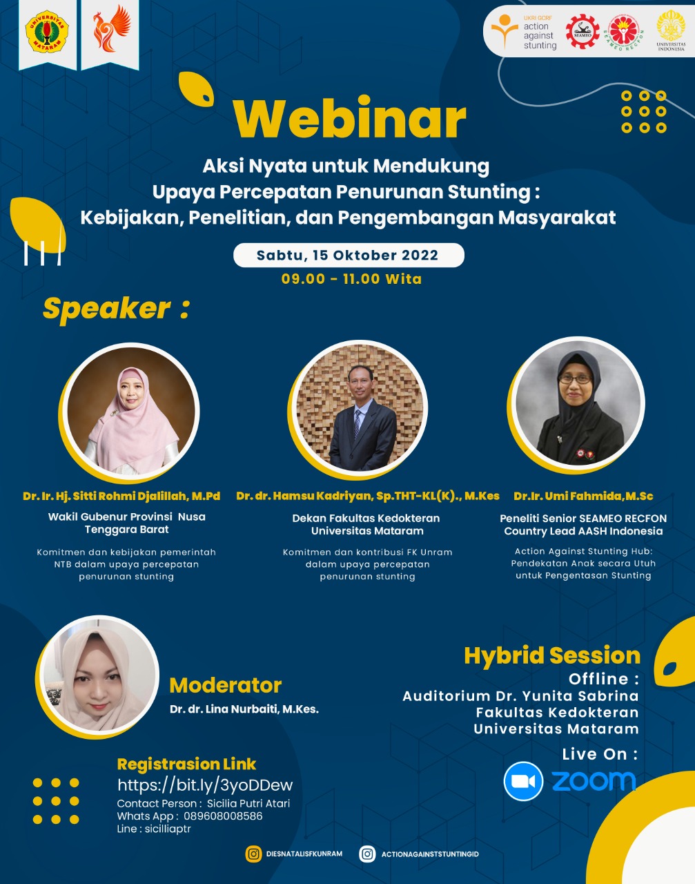 Webinar nasional Dies Natalis X SEAMEO RECFON